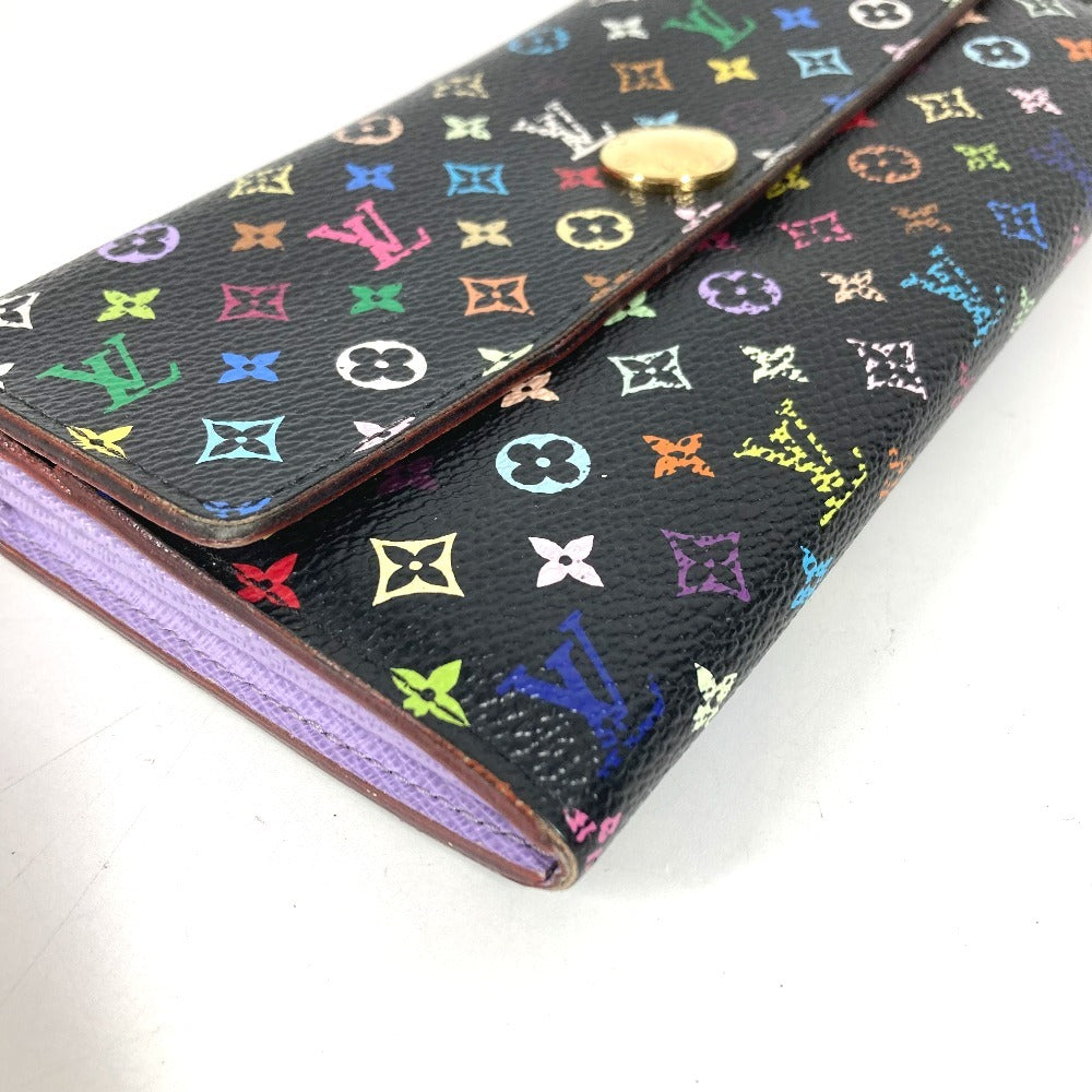 LOUIS VUITTON M60273 モノグラムマルチカラー ポルトフォイユ サラ ポルトフォイユサラ ロングウォレット フラップ 長財布 モノグラムマルチカラーキャンバス ユニセックス ブラック