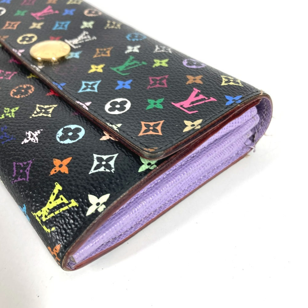LOUIS VUITTON M60273 モノグラムマルチカラー ポルトフォイユ サラ ポルトフォイユサラ ロングウォレット フラップ 長財布 モノグラムマルチカラーキャンバス ユニセックス ブラック
