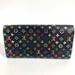 LOUIS VUITTON M60273 モノグラムマルチカラー ポルトフォイユ サラ ポルトフォイユサラ ロングウォレット フラップ 長財布 モノグラムマルチカラーキャンバス ユニセックス ブラック