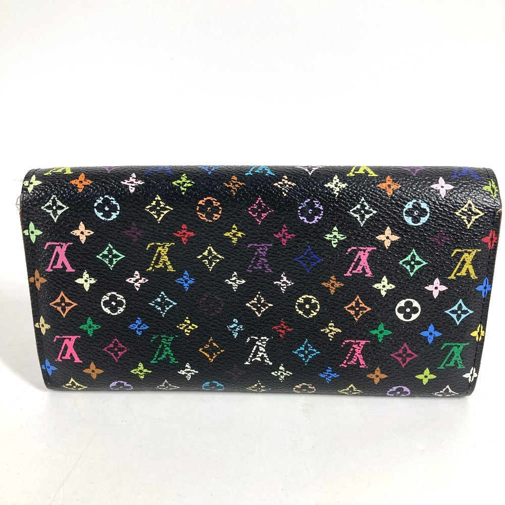 LOUIS VUITTON M60273 モノグラムマルチカラー ポルトフォイユ サラ ポルトフォイユサラ ロングウォレット フラップ 長財布 モノグラムマルチカラーキャンバス ユニセックス ブラック