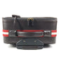 BALLY トラベルバッグ 2輪 ストライプ ロゴ スーツケース カバン ボストンバッグ 旅行バッグ キャリーバッグ レザー ユニセックス ブラウン