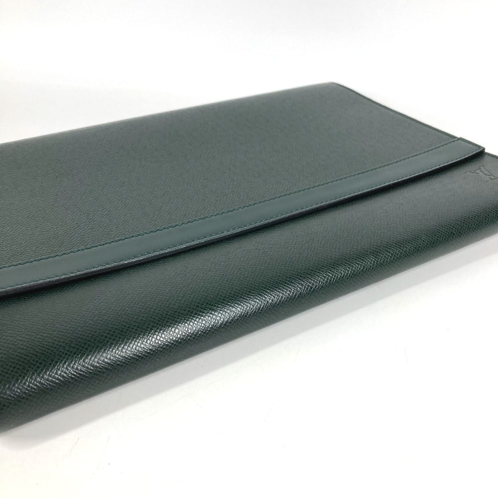LOUIS VUITTON M30204 タイガ ボルガ カバン セカンドバッグ ポーチ フラップ クラッチバッグ タイガレザー ユニセックス エピセア グリーン
