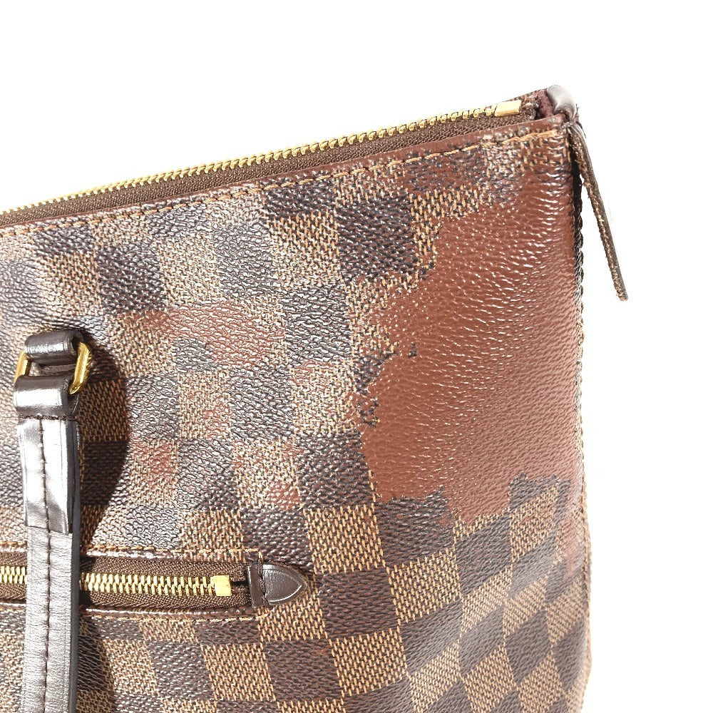 LOUIS VUITTON N41013 ダミエ イエナMM 肩掛け イエナ MM カバン ショルダーバッグ 肩掛け トートバッグ ダミエキャンバス ユニセックス エベヌ ブラウン