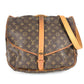 LOUIS VUITTON M42254 モノグラム ソミュール35 ソミュール35 カバン バッグ 斜め掛け フラップ ショルダーバッグ モノグラムキャンバス ユニセックス ブラウン