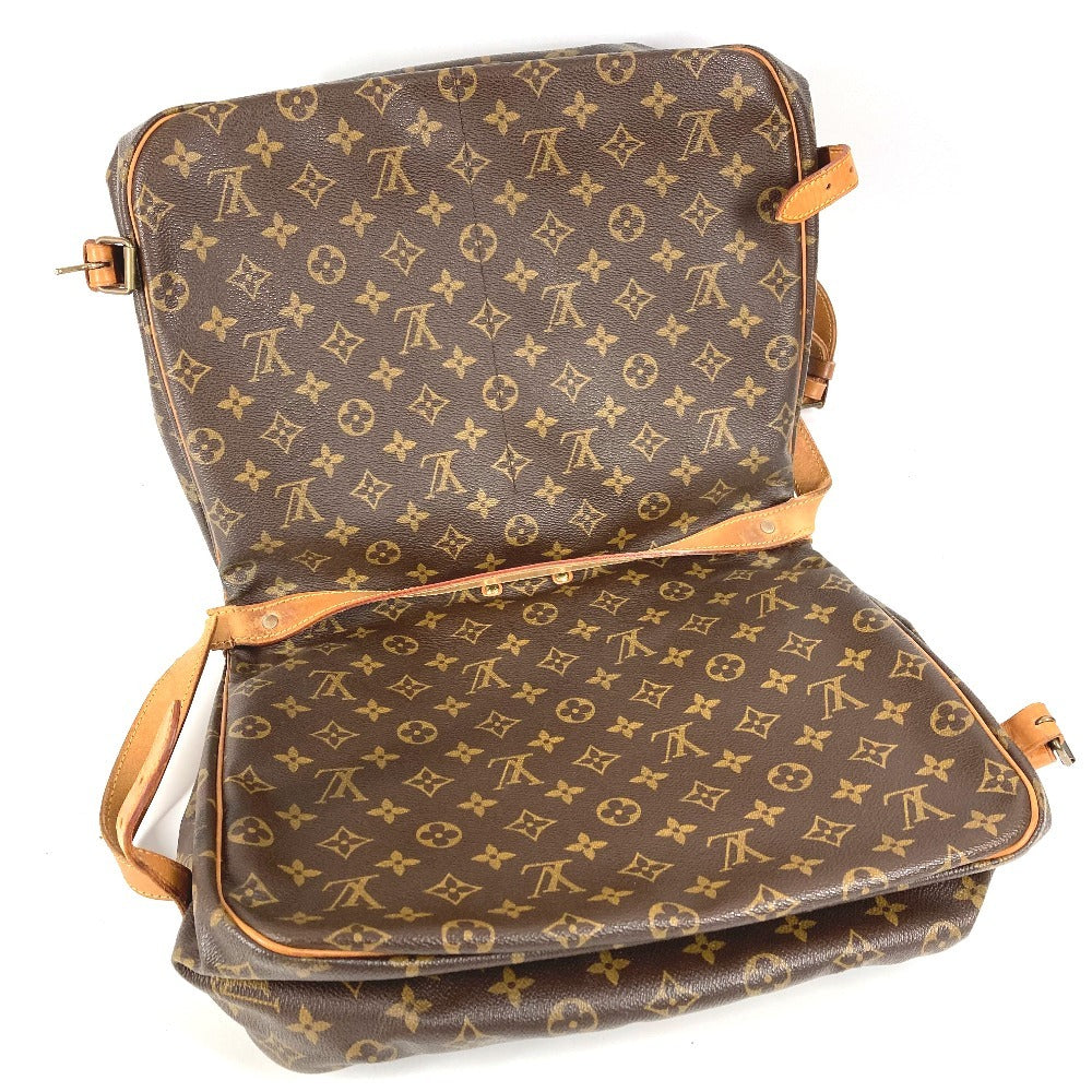 LOUIS VUITTON M42254 モノグラム ソミュール35 ソミュール35 カバン バッグ 斜め掛け フラップ ショルダーバッグ モノグラムキャンバス ユニセックス ブラウン