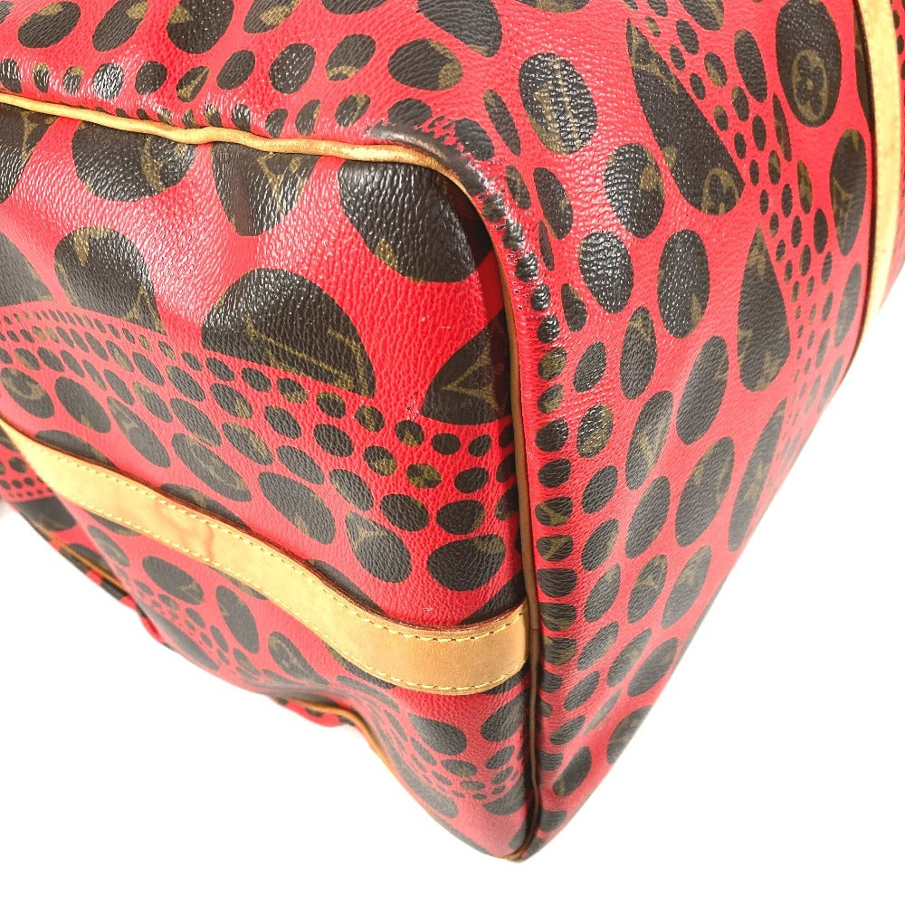 LOUIS VUITTON M40695 モノグラム パンプキン ドット LV×YK キーポルバンドリエール55 旅行バッグ トラベルバッグ カバン 2WAYバッグ ショルダーバッグ ボストンバッグ モノグラムキャンバス ユニセックス レッド