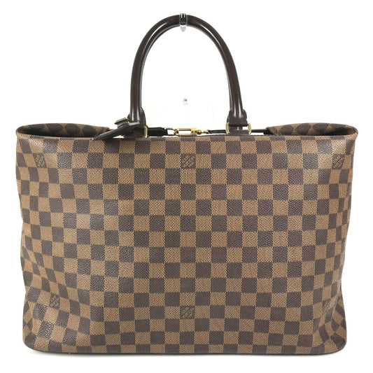 LOUIS VUITTON N41165 Damier Greenwich PM Greenwich PM กระเป๋าถือ กระเป๋าโท้ท กระเป๋าเดินทาง กระเป๋าถือ Damier Canvas Unisex Ebene Brown