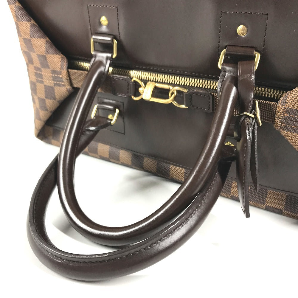 LOUIS VUITTON N41165 ダミエ グリニッジPM グリニッジ PM ボストンバッグ カバン トートバッグ トラベルバッグ ハンドバッグ ダミエキャンバス ユニセックス エベヌ ブラウン