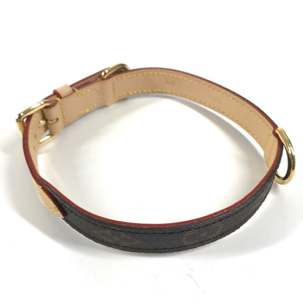 LOUIS VUITTON GI1214 モノグラム ドッグ カラー MM 犬用首輪 ペット わんちゃん 首輪 モノグラムキャンバス ユニセックス ブラウン