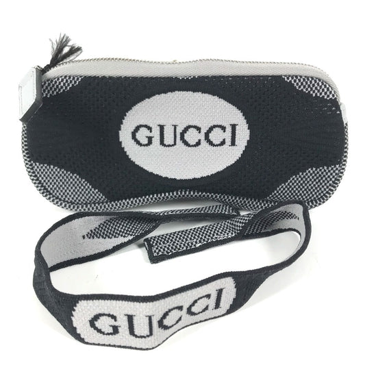 GUCCI 824707 ロゴ ポーチ GG サングラスケース ポーチ ユニセックス ブラック