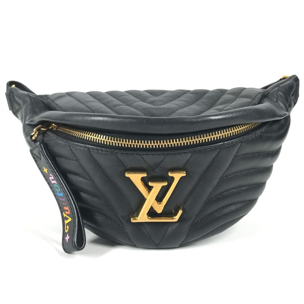 LOUIS VUITTON M53750 ニューウェーブ バムバッグ カバン ベルトバッグ ウエストバッグ ボディバッグ レザー ユニセックス ブラック