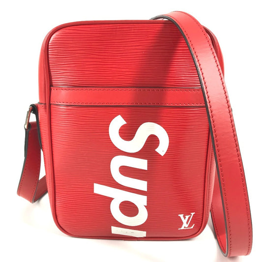 LOUIS VUITTON M53417 Epi Supreme Collaboration Danube PM Danube PM Bag Crossbody Pouch Shoulder Bag Epi Leather Unisex Red