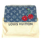 LOUIS VUITTON M23161 村上隆コラボ モノグラムデニム チェリー LV × TM ジッピー ウォレット ロングウォレット ラウンドファスナー 財布 長財布 レディース ブルー