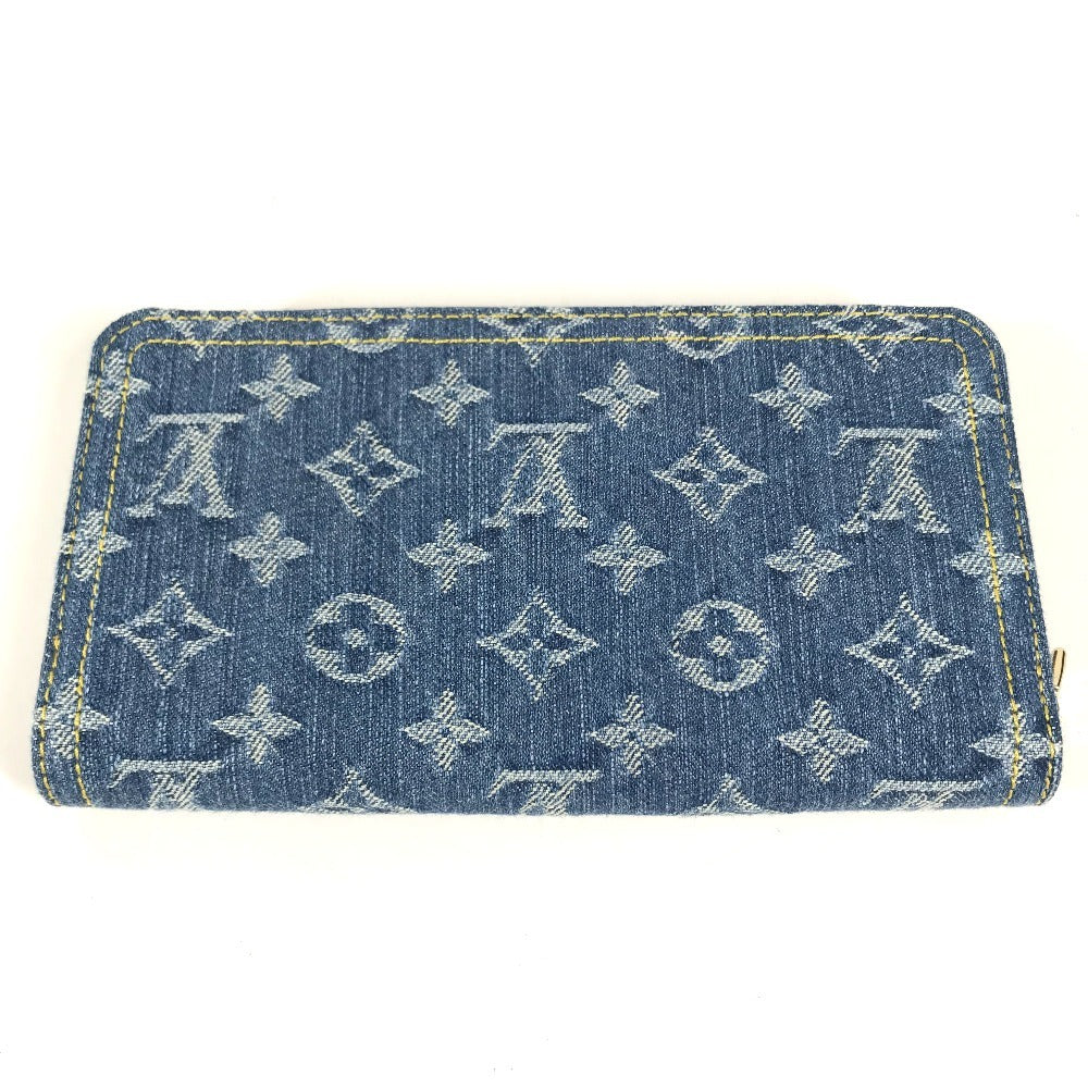 LOUIS VUITTON M23161 村上隆コラボ モノグラムデニム チェリー LV × TM ジッピー ウォレット ロングウォレット ラウンドファスナー 財布 長財布 レディース ブルー