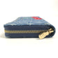 LOUIS VUITTON M23161 村上隆コラボ モノグラムデニム チェリー LV × TM ジッピー ウォレット ロングウォレット ラウンドファスナー 財布 長財布 レディース ブルー