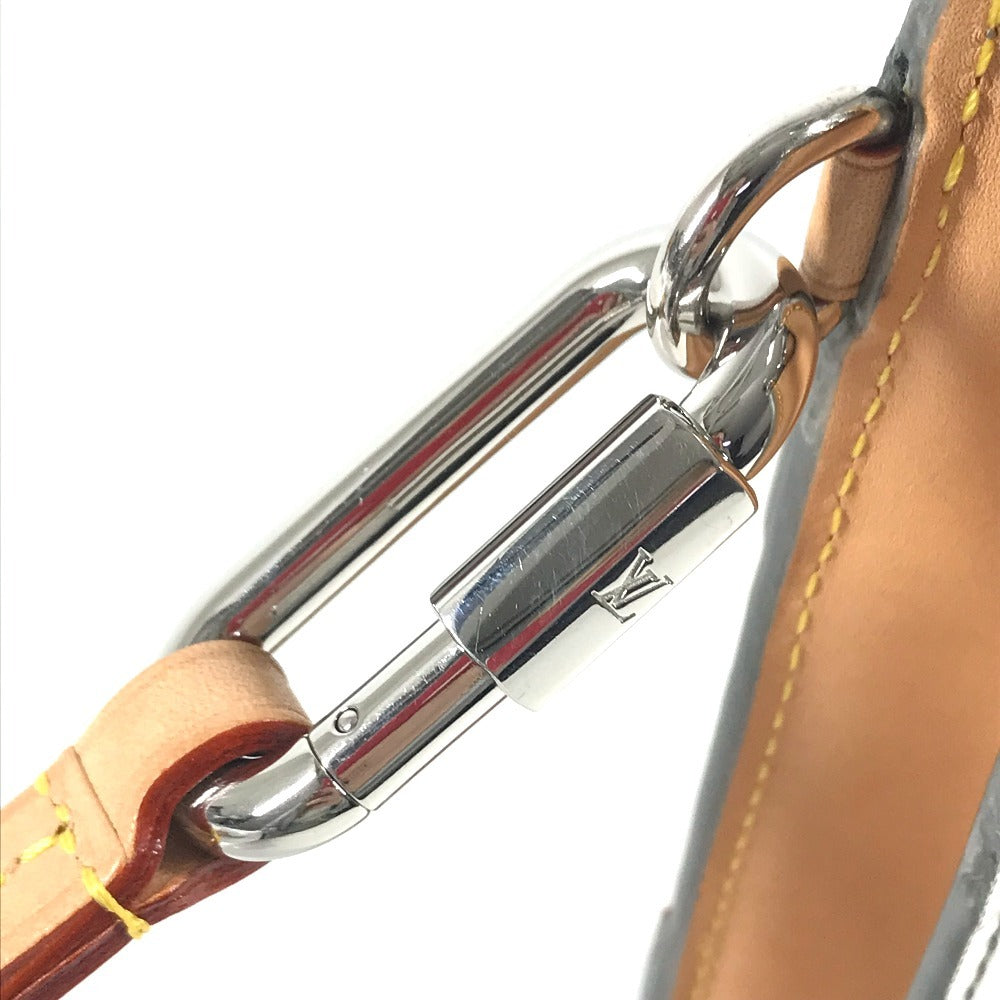 LOUIS VUITTON M80807 モノグラムミラー 鏡 トランク ポシェット　トランクポシェット カバン ストラップ付き ポーチ セカンドバッグ クラッチバッグ レザー ユニセックス シルバー