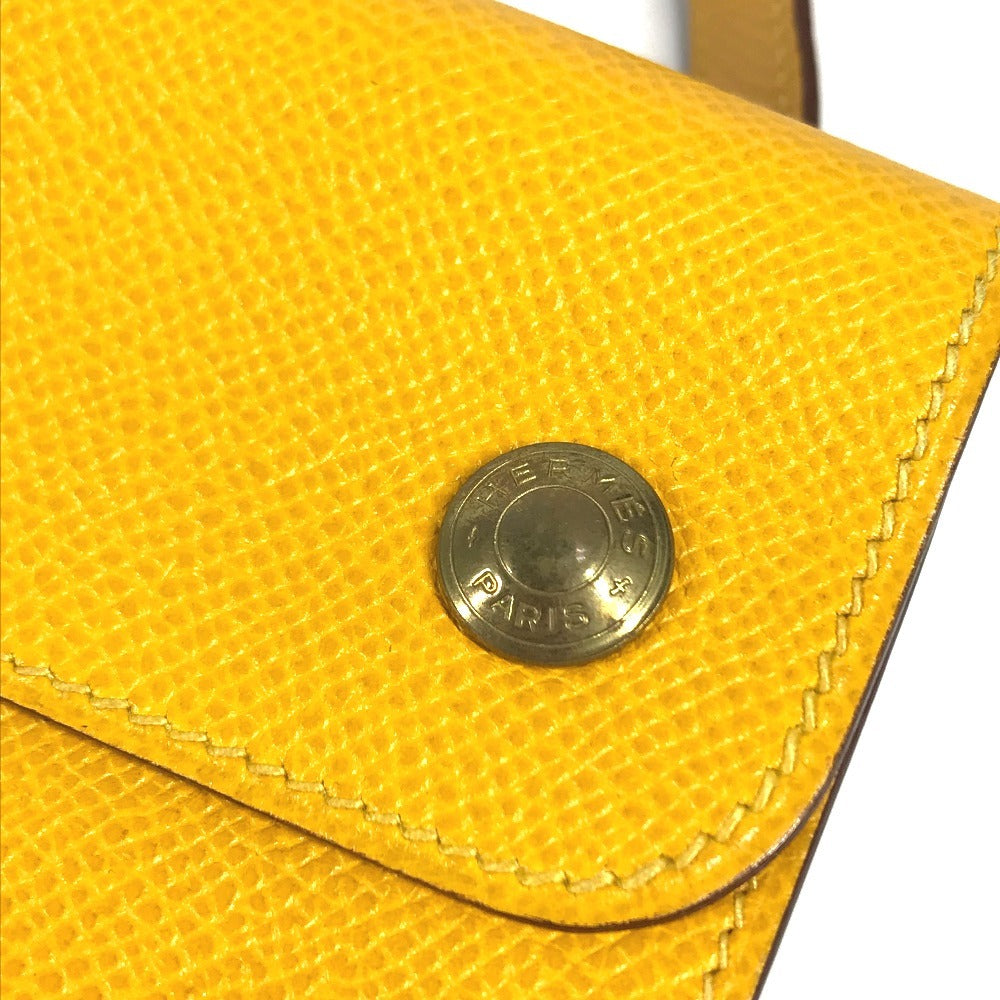 HERMES ヴィンテージ ポシェットグリーン ポシェット グリーン ウエストバッグ カバン ミニバッグ フラップ ベルトバッグ ボディバッグ クシュベル ユニセックス イエロー