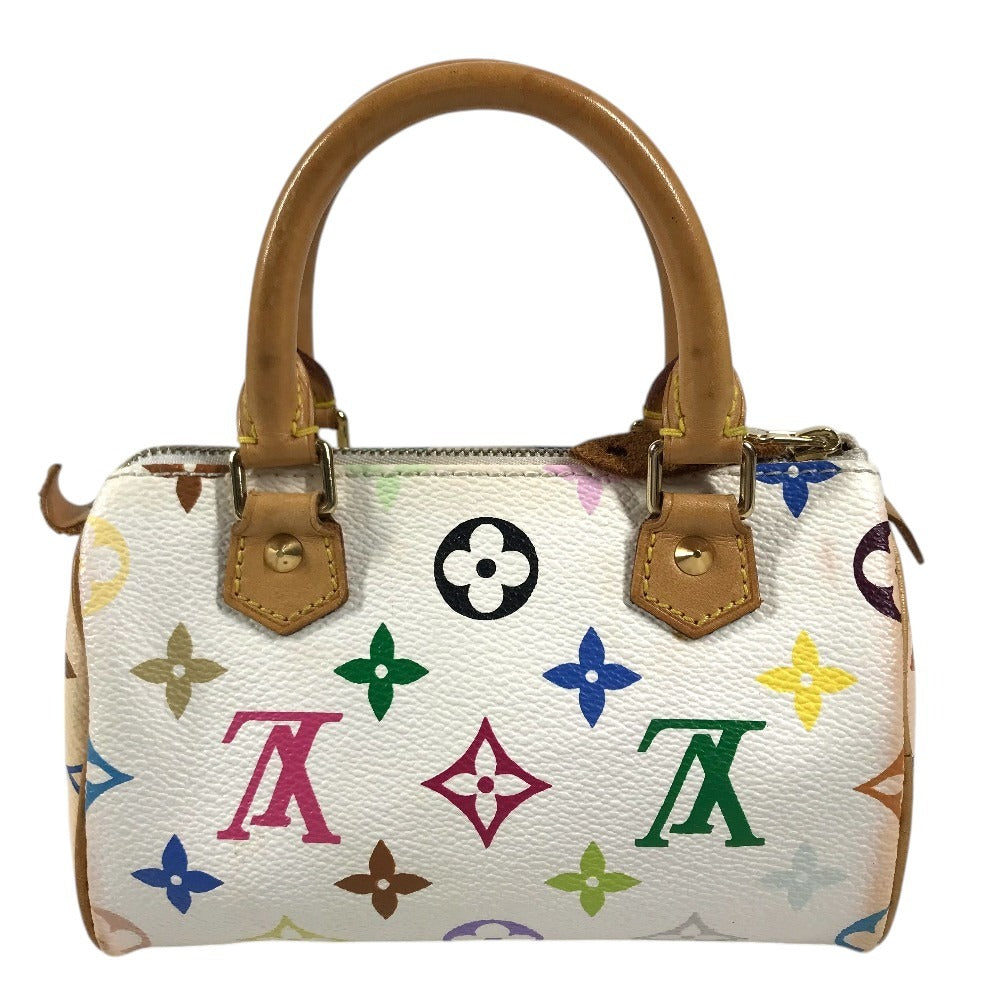 LOUIS VUITTON M92645 モノグラムマルチカラー ミニスピーディ ミニミニボストンバッグ カバン ハンドバッグ モノグラムマルチカラーキャンバス レディース ブロン ホワイト