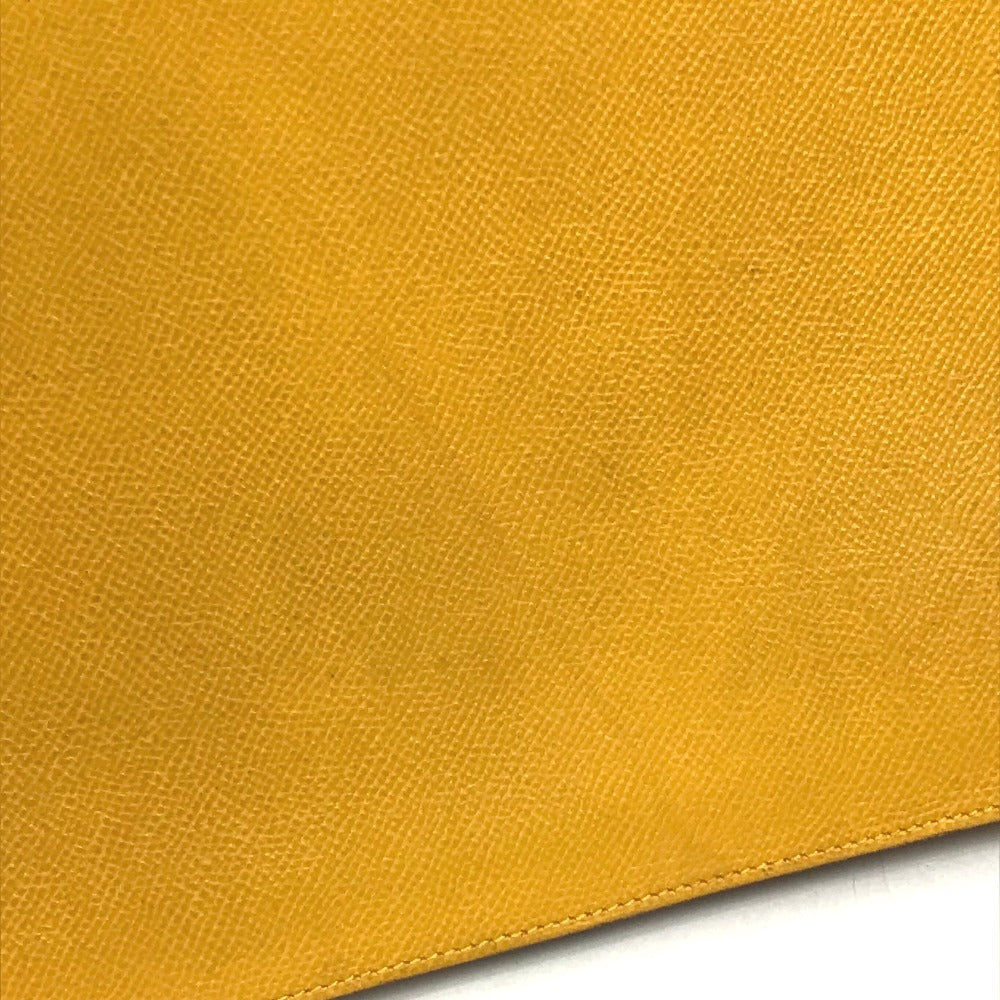 HERMES ヴィンテージ ケリークロス カバン ハンドバッグ 書類バッグ ブリーフケース ビジネスバッグ クシュベル ユニセックス ジョーヌ イエロー
