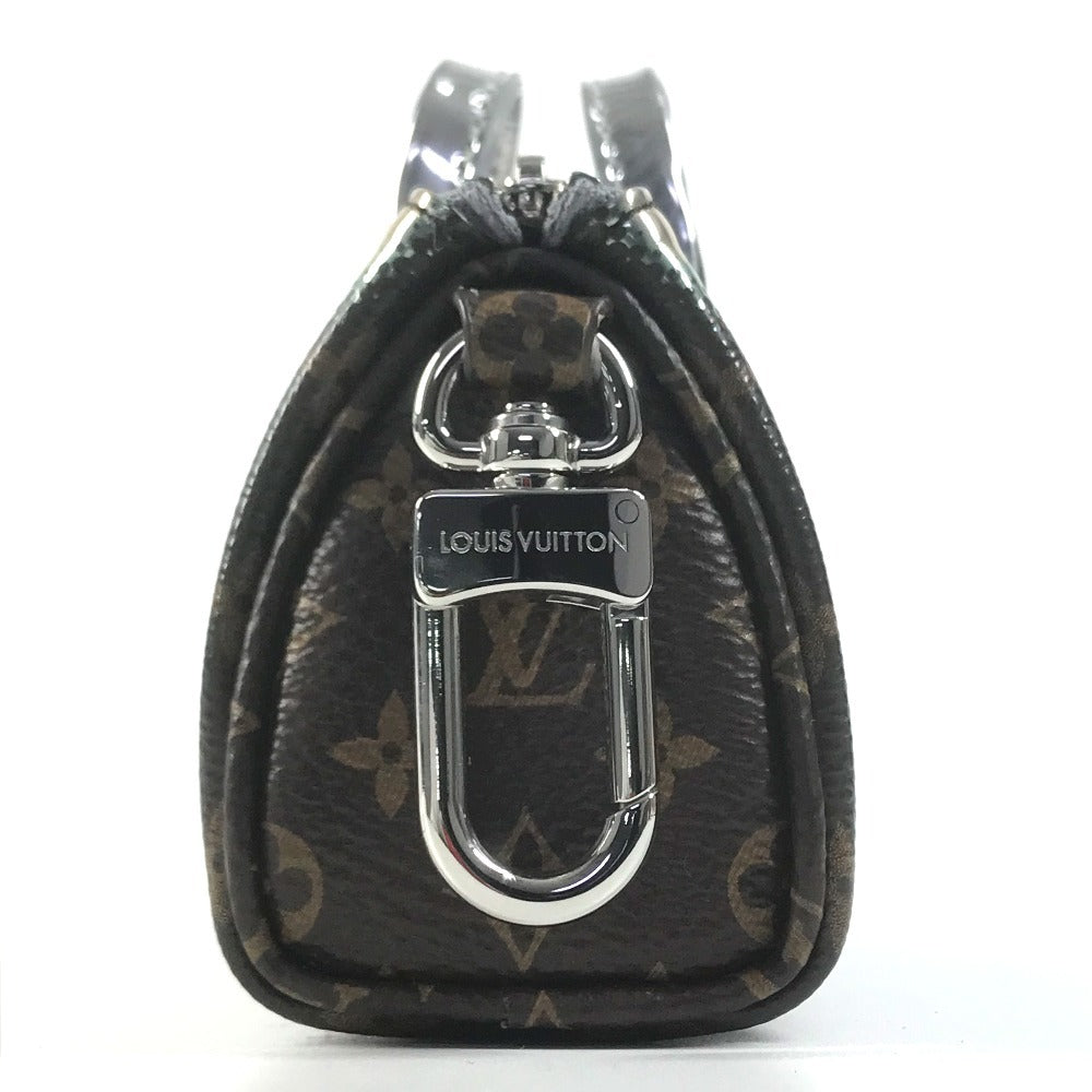 LOUIS VUITTON M01428 Monogram Metallic Mirror Mini Keepall Mini Keepall Bag Charm Mini Boston Key Holder MonogramCanvas / Leather Brown/Silver Used