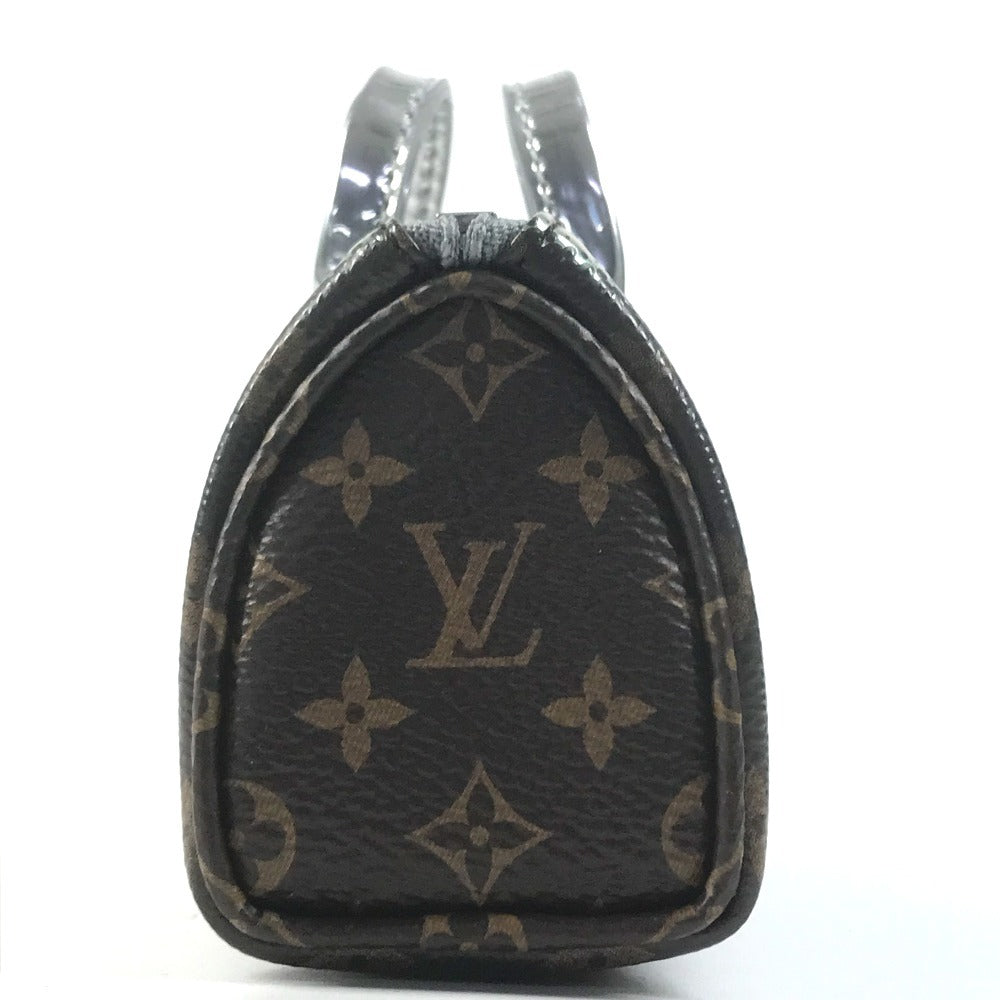 LOUIS VUITTON M01428 Monogram Metallic Mirror Mini Keepall Mini Keepall Bag Charm Mini Boston Key Holder MonogramCanvas / Leather Brown/Silver Used
