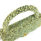 CHANEL vintage CC Mark logo parent-child bag (parent only) bag flap Hand Bag tweed Green Used