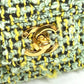 CHANEL vintage CC Mark logo parent-child bag (parent only) bag flap Hand Bag tweed Green Used