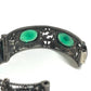 GUCCI 不明 Flower bangle Interlocking G Stone Bijoux Bracelet Accessories Jewelry Bangle SV925 Silver/Green Used