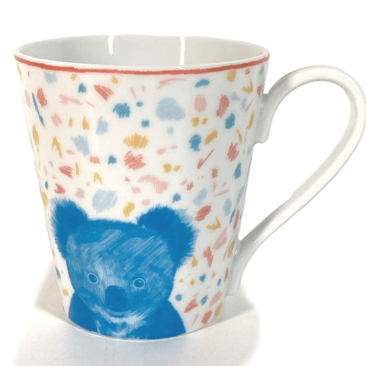 HERMES Koala Panda Animal PassPass No.2 Tableware, cups, coffee cups Mug Pottery White/Multicolore Used