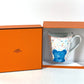 HERMES Koala Panda Animal PassPass No.2 Tableware, cups, coffee cups Mug Pottery White/Multicolore Used