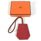 HERMES 2024 Year Gift Clochette Bag Charm Key Holder charm Leather Red Used