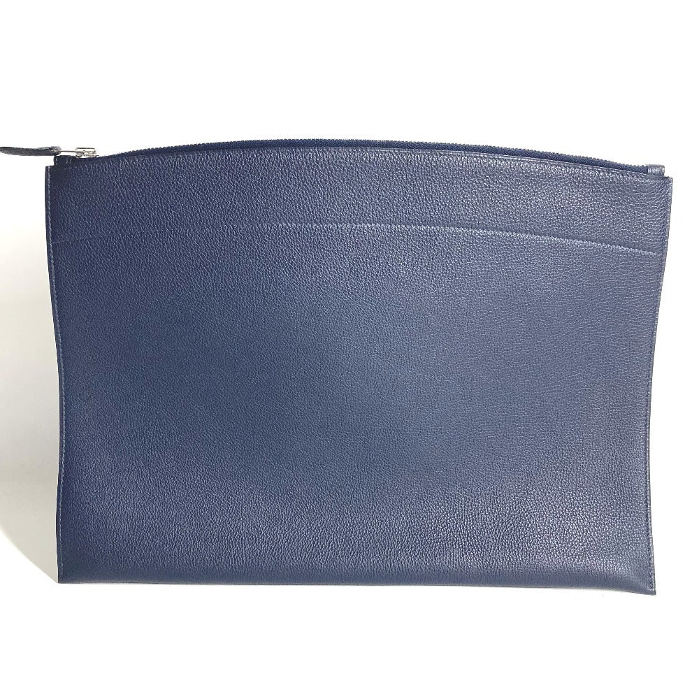 HERMES Pochette Bazaar GM Pochette Bazaar GM Cluch Bag Bag Pouch Clutch bag Togo Blue Nuit Used