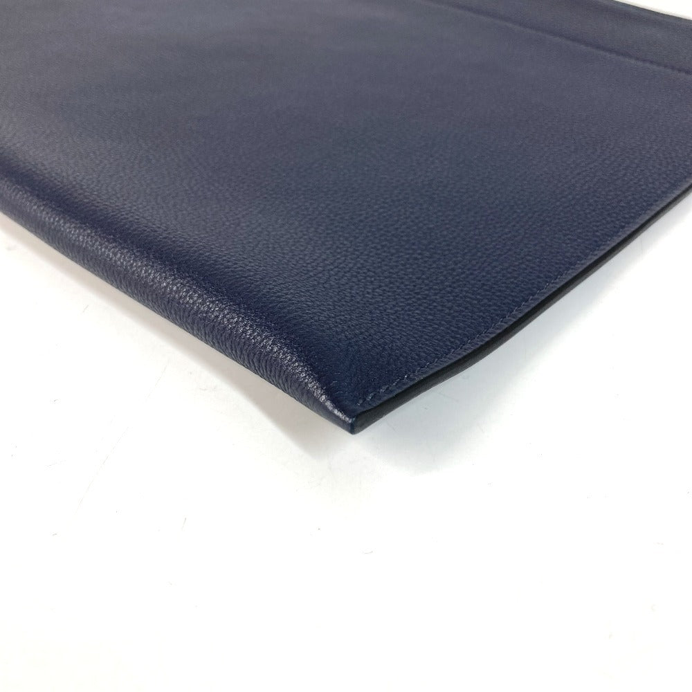 HERMES Pochette Bazaar GM Pochette Bazaar GM Cluch Bag Bag Pouch Clutch bag Togo Blue Nuit Used