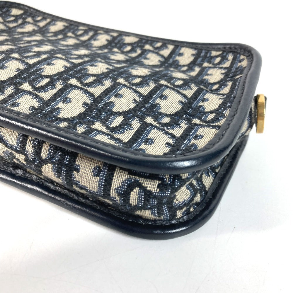 Dior S5700CTZQ Oblique logo all-over pattern Cluch Bag, Bag, Pouch, DHardware Clutch bag Leather/Canvas Navy Used