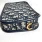 Dior S5700CTZQ Oblique logo all-over pattern Cluch Bag, Bag, Pouch, DHardware Clutch bag Leather/Canvas Navy Used