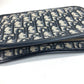 Dior S5700CTZQ Oblique logo all-over pattern Cluch Bag, Bag, Pouch, DHardware Clutch bag Leather/Canvas Navy Used