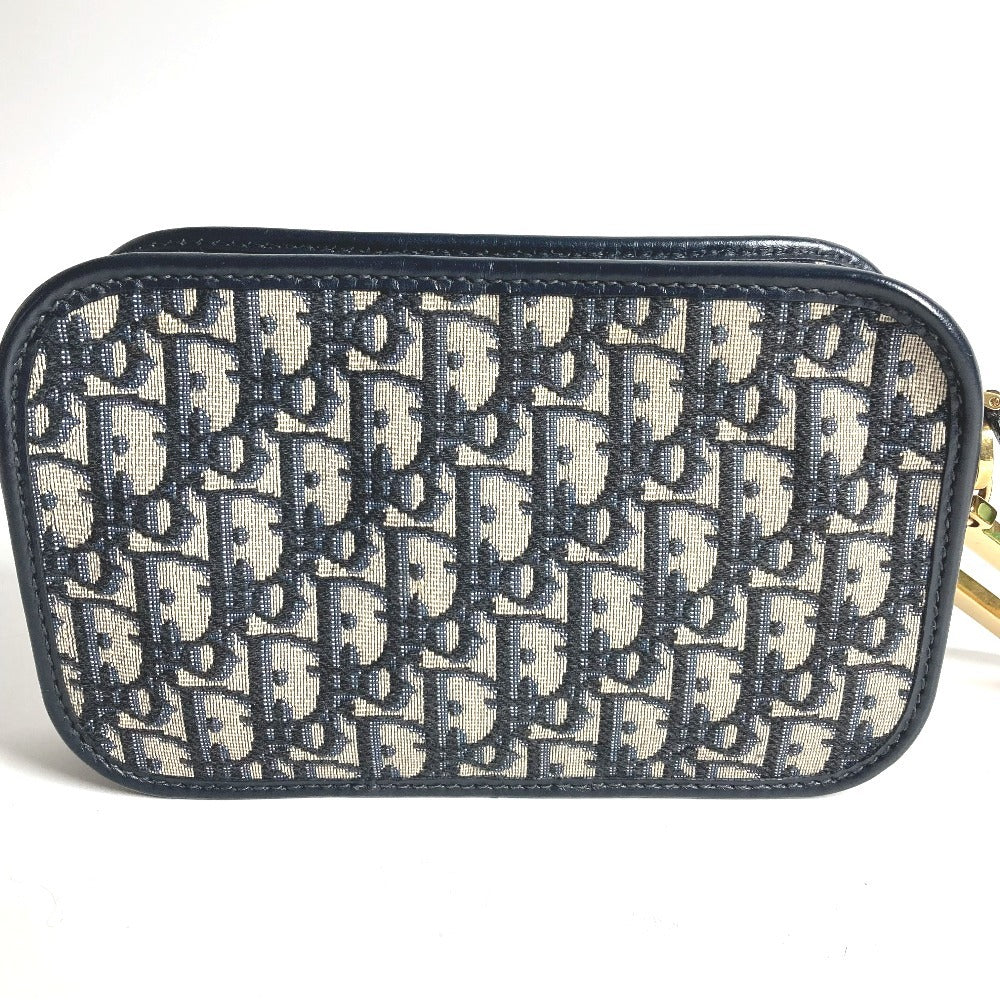 Dior S5700CTZQ Oblique logo all-over pattern Cluch Bag, Bag, Pouch, DHardware Clutch bag Leather/Canvas Navy Used