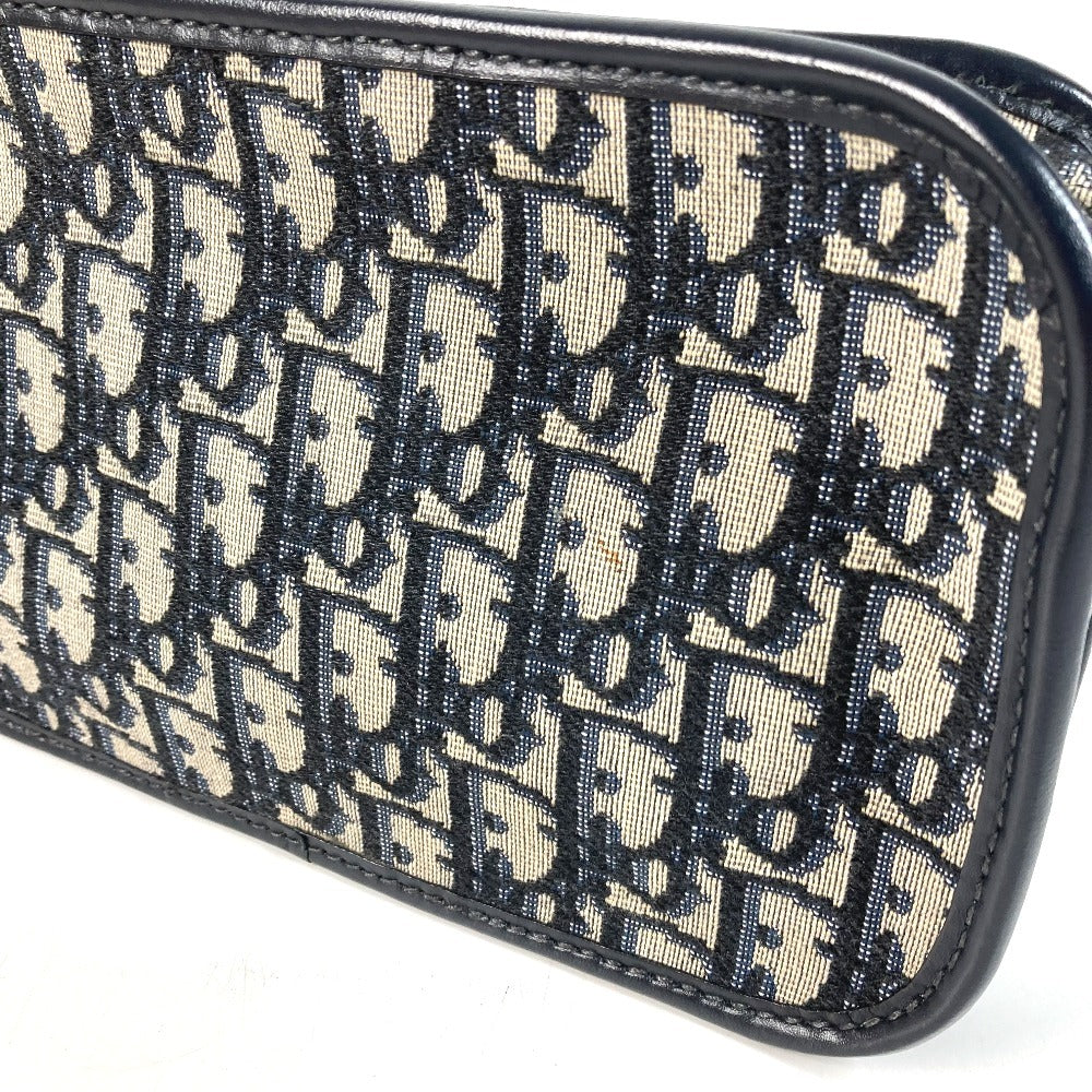 Dior S5700CTZQ Oblique logo all-over pattern Cluch Bag, Bag, Pouch, DHardware Clutch bag Leather/Canvas Navy Used