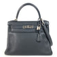 HERMES Kelly28 Kelly 28 2WAY bag Shoulder Bag Hand Bag Taurillon Clemence Black/SilverHardware Used