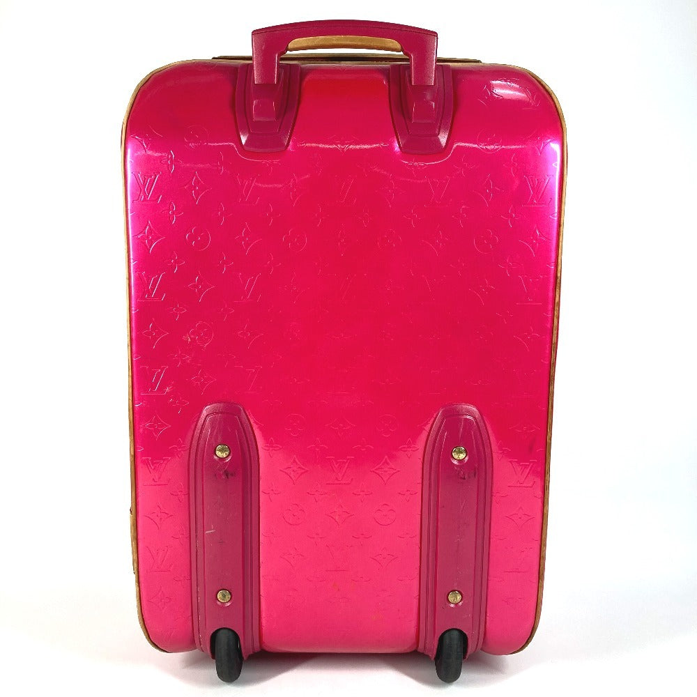 LOUIS VUITTON M93713 MonogramVernis Pegase50 Pegase 50 Suitcase with 2 wheels, travel bag キャリーバッグ Carry Bag MonogramVernisCanvas Rose Pop pink Used