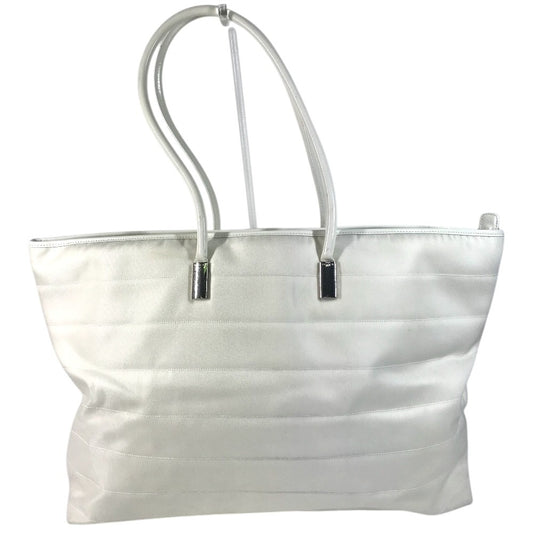 GUCCI 002 2123 Duffle Bag Tote Bag Shoulder Bag Shoulder Bag Nylon Canvas / Leather White Used