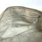 CHANEL logo Hand Bag Shoulder Bag Leather/Canvas Beige/IvoryBased Used