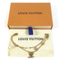 LOUIS VUITTON M1683A Bangle accessory, double strand Lady LV Metal Strass Faux Pearl Rhinestone Chain Bracelet Metal Gold Used