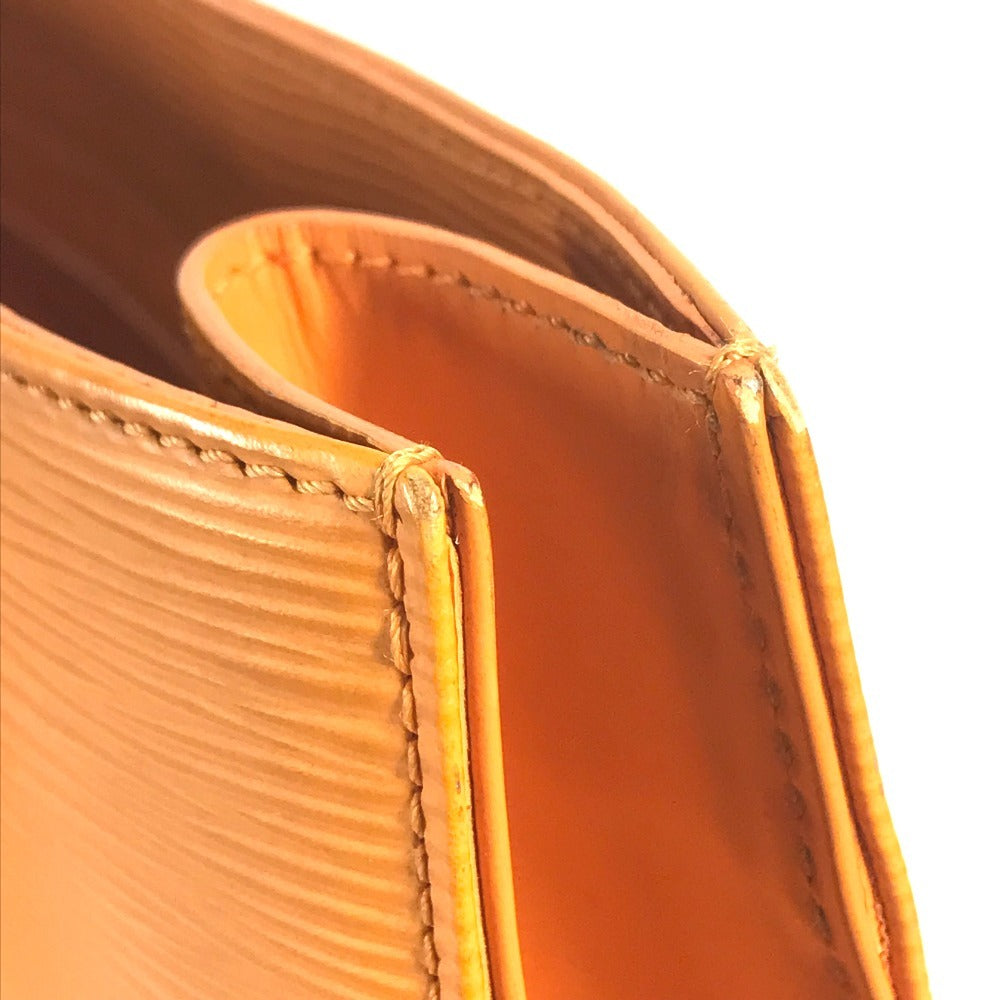 LOUIS VUITTON M5908H Epi Sac PlatGM Sac Plat GM Hand Bag Vertical Tote Tote Bag Epi Leather Mandarin Orange Used