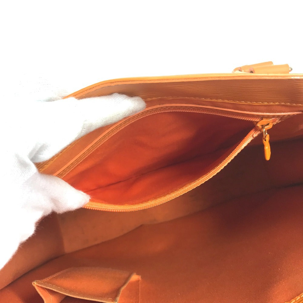 LOUIS VUITTON M5908H Epi Sac PlatGM Sac Plat GM Hand Bag Vertical Tote Tote Bag Epi Leather Mandarin Orange Used