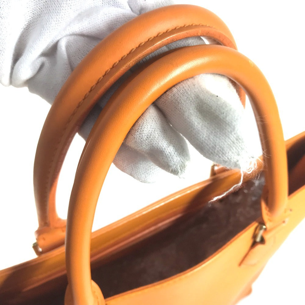 LOUIS VUITTON M5908H Epi Sac PlatGM Sac Plat GM Hand Bag Vertical Tote Tote Bag Epi Leather Mandarin Orange Used