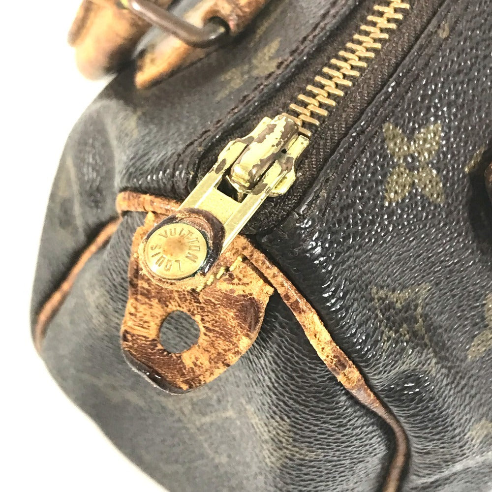 LOUIS VUITTON M41534 Monogram Mini Speedy Bag Mini Duffle Bag Pouch Hand Bag MonogramCanvas Brown Used