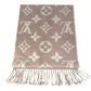 LOUIS VUITTON M76966 charpes Simply LVMonogram fringe Scarf wool pink Used