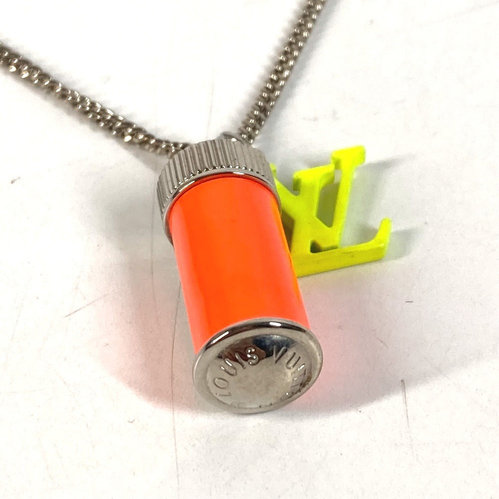 LOUIS VUITTON MP2143 Accessories Chain Necklace Collier LV Fluo Collier LV Fluo Neon color Necklace Metal yellow/Orange Used