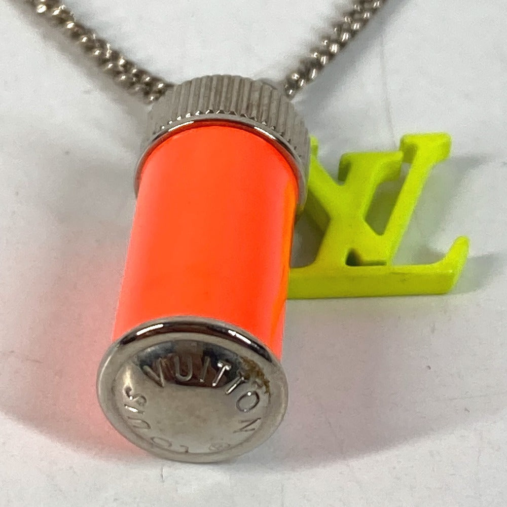 LOUIS VUITTON MP2143 Accessories Chain Necklace Collier LV Fluo Collier LV Fluo Neon color Necklace Metal yellow/Orange Used